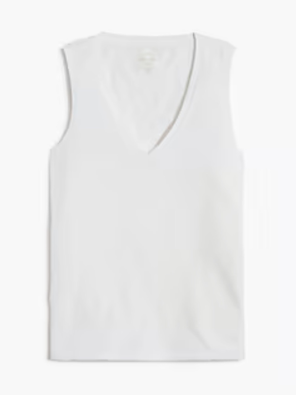J. Crew Factory White V-Neck Sleeveless Tank